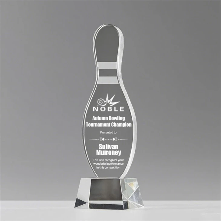 Crystal Bowling Trophy price