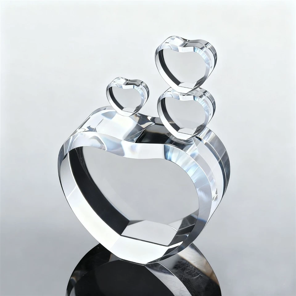 Free Standing Blank Crystal Heart Award suppliers