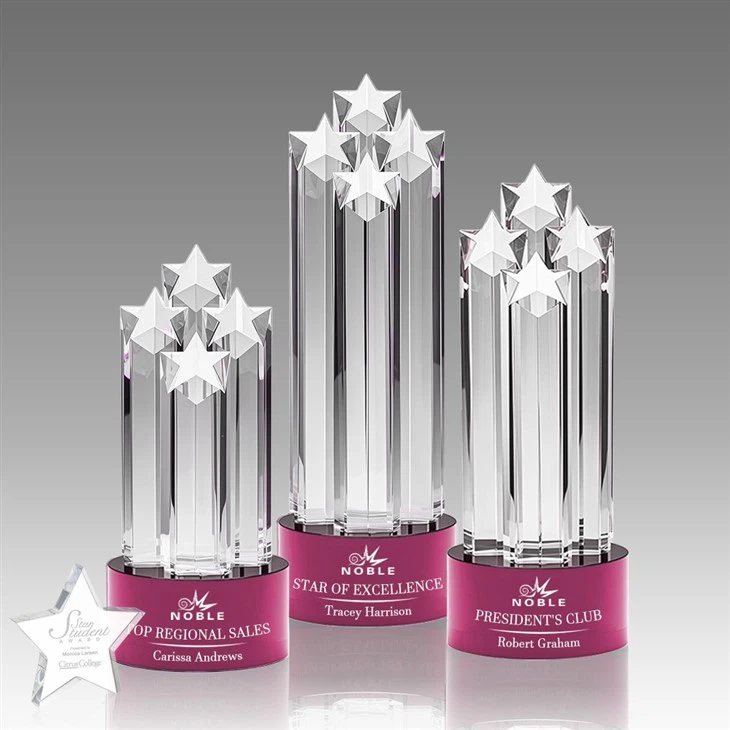 Large Crystal Star Tower Awards manufacturers