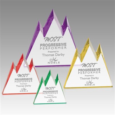 Tlws Mynydd Crystal Custom